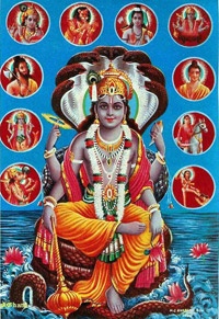10 incarnations of Vishnu