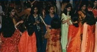 Girls Playing Dandia Raas