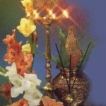 Candle, Flowers, Coconut, Leaves