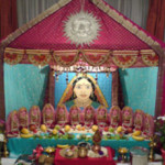 Mataji's Mudh complete with (12) lotas and offerings.