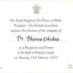 Dr Bhima Odedra Invitation