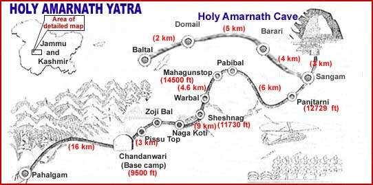 amarnath map Location in Jammu and Kashmir amarnath map Location in Jammu and Kashmir