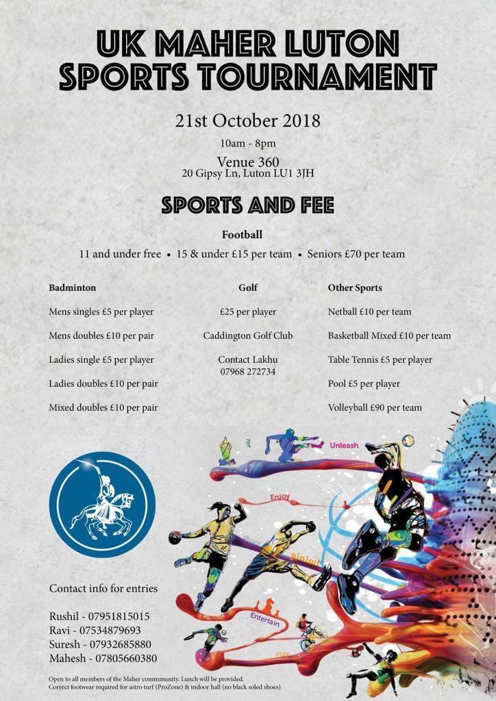 Maher Sports Tournament 2018 – Luton