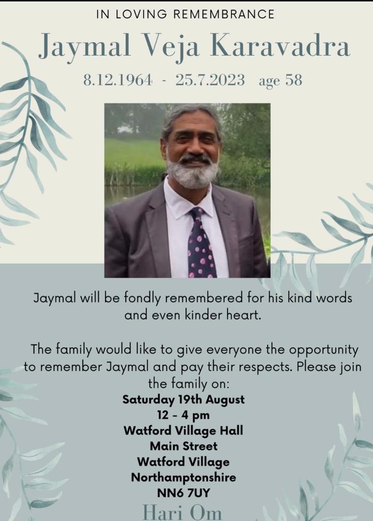 Jaymal Veja Karavadra passed away