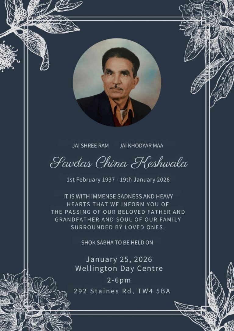 Savdas China Keshwala passed away