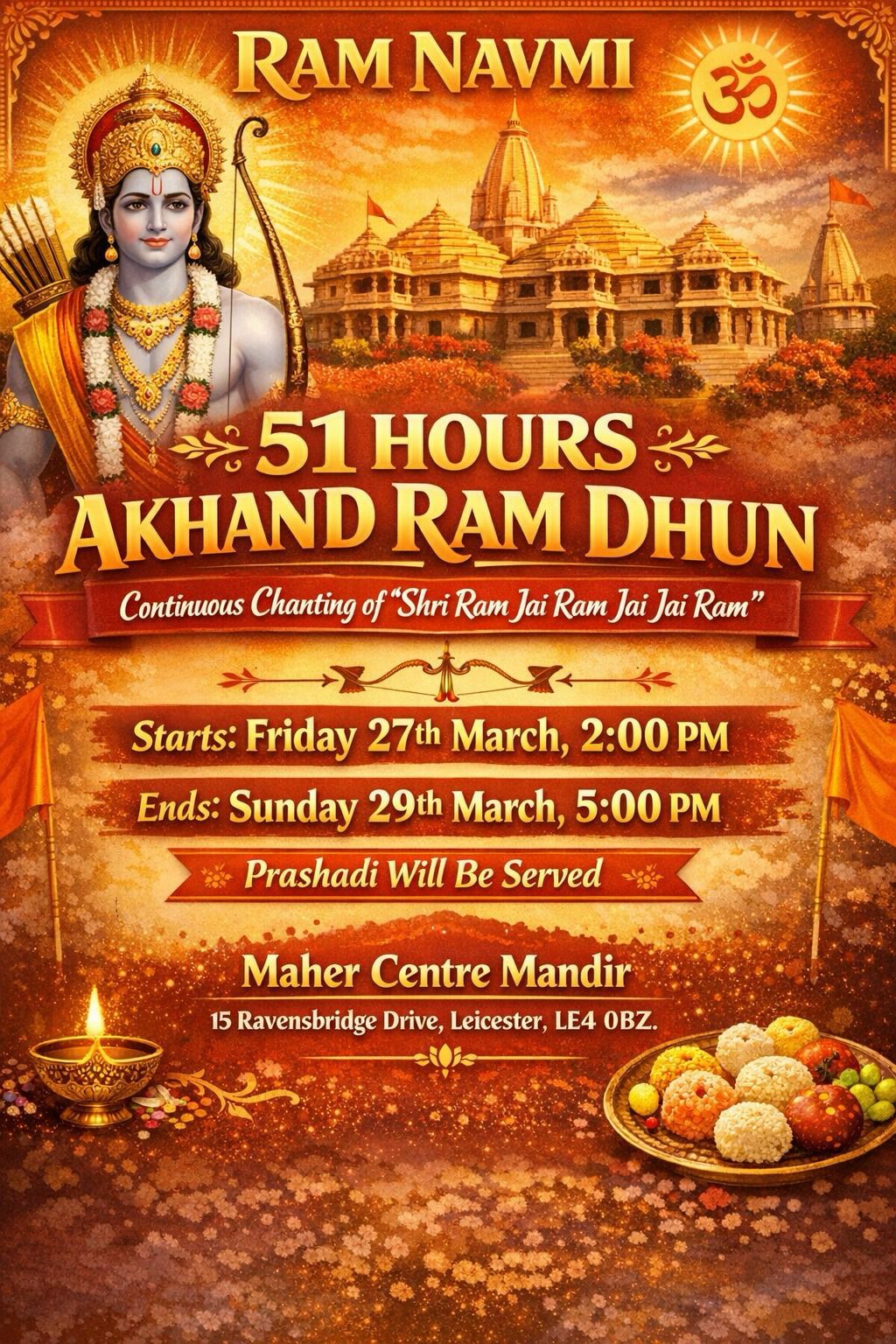 51 Hours Akhand Ram Dhun 2026 - Shree Ram Navami special