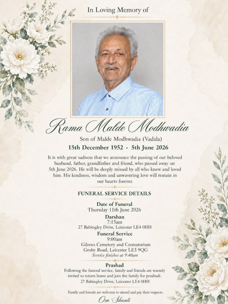 Ram Malde Modhwadia passed away